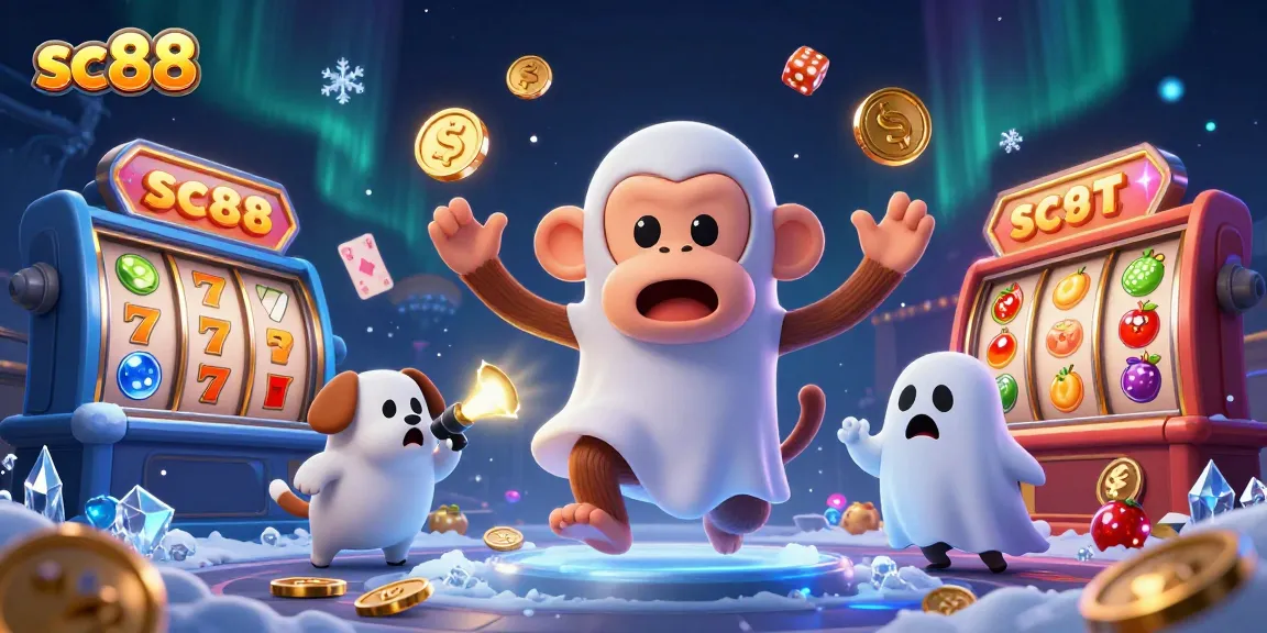 Engage with the sc88 casino world, where a poltergeist monkey juggles gold while a ghost-hunter puppy tracks its treasures.