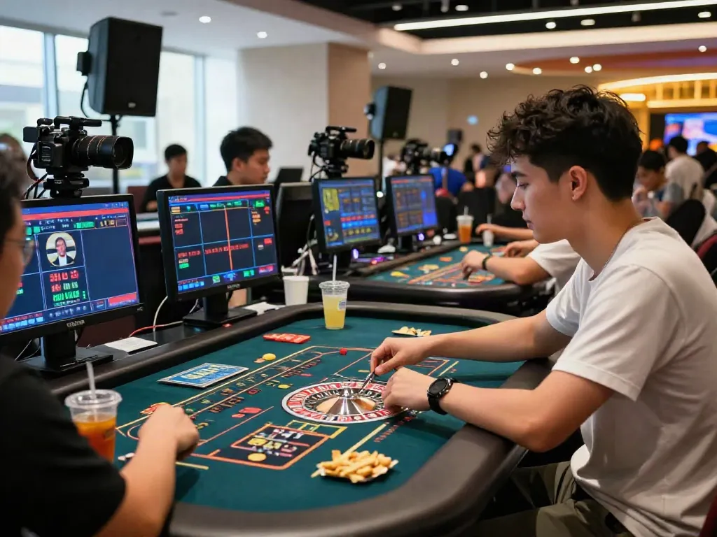 Exciting live casino gameplay at https://uk88win.org/ showcasing players engaged in interactive roulette.