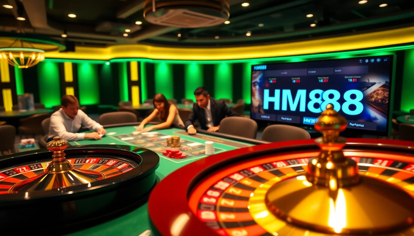 Experience professional gambling excitement at HM88 poker tables with vibrant gameplay.