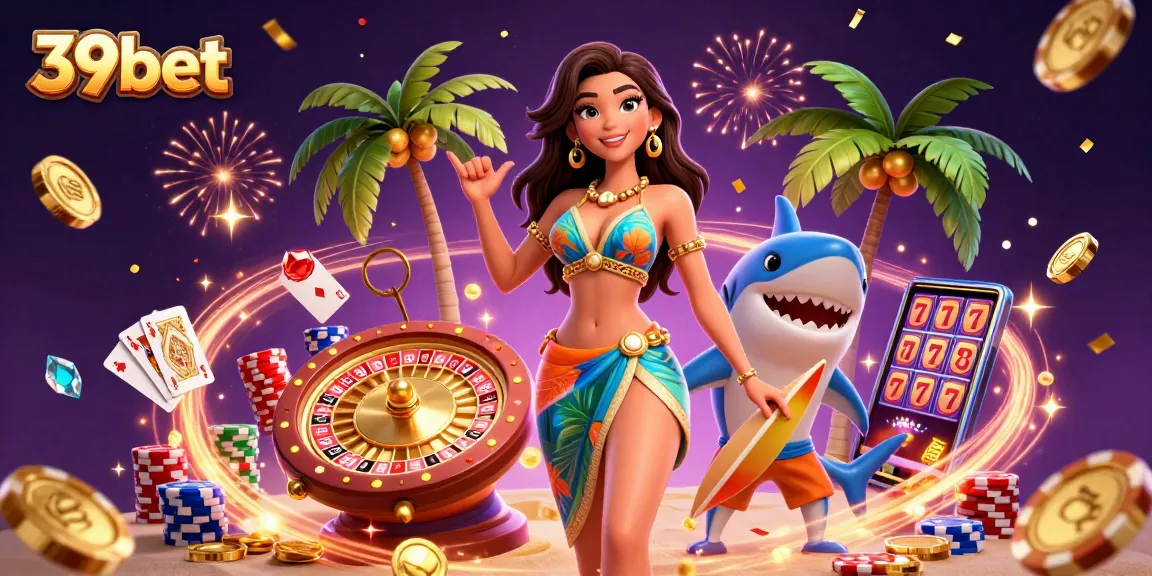 Experience thrilling 39bet casino excitement with stunning visuals of games, characters, and action.