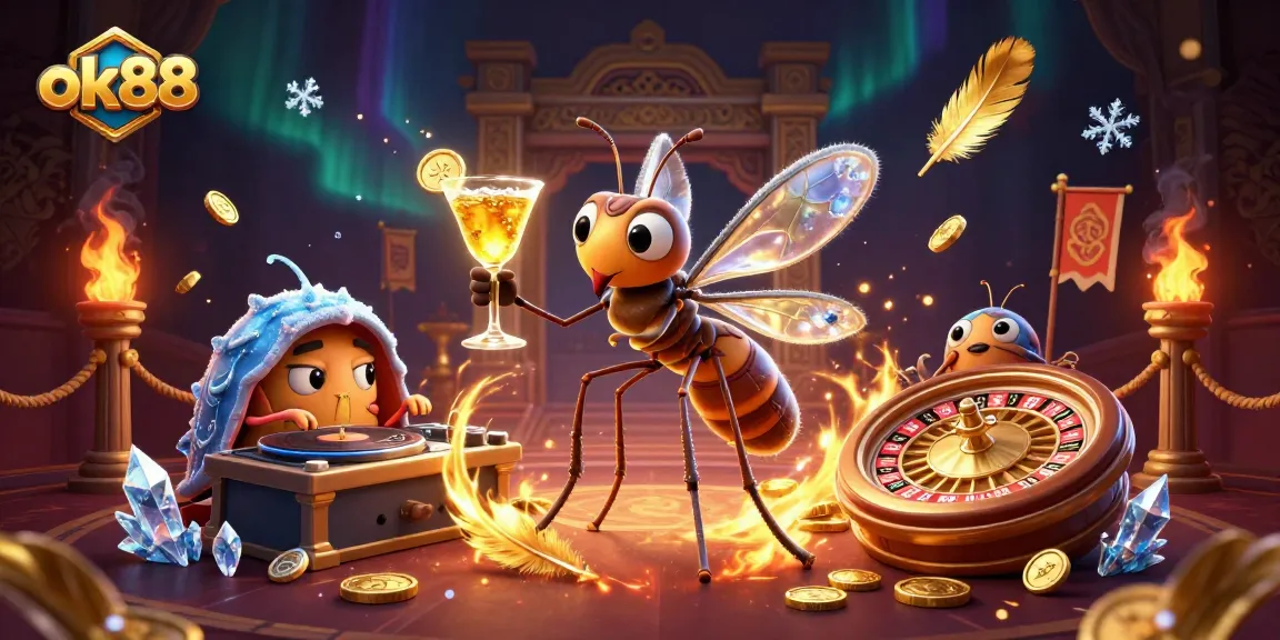 Win exciting games with ok88, featuring unique casino characters and dynamic gambling elements.