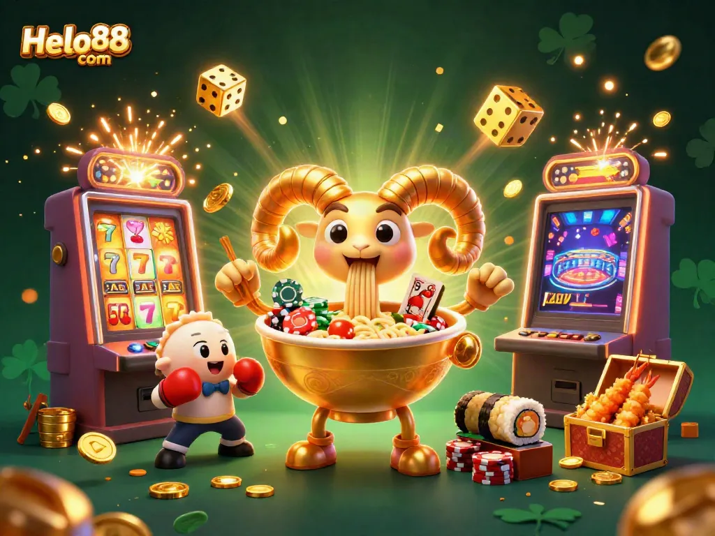 Engage with thrilling gameplay at Helo88 com featuring an ultra-detailed 3D scene with lively characters and rich casino elements.