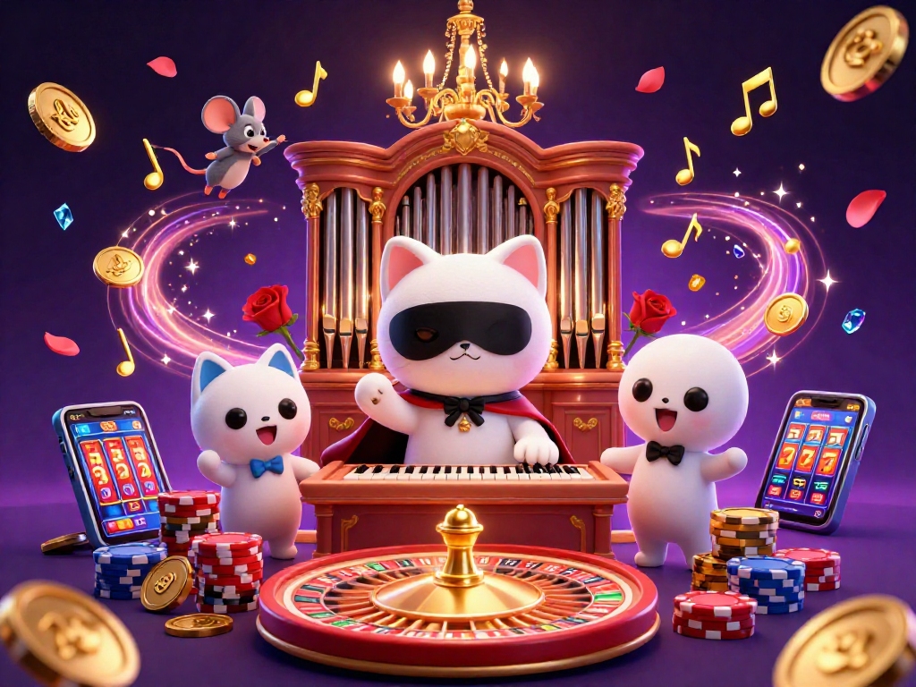 Engage with kèo nhà cái 5 through a vibrant 3D casino scene filled with games and dynamic elements.