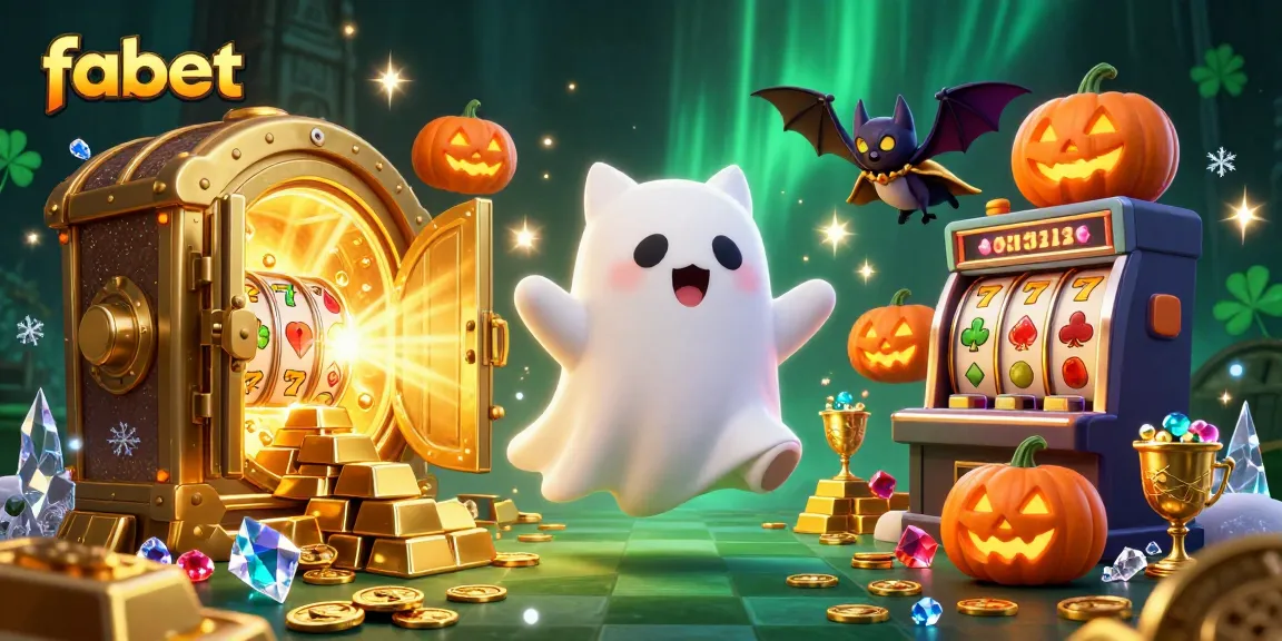 Join fabet's thrilling haunted casino adventure with ghost cats and treasure troves of wins!