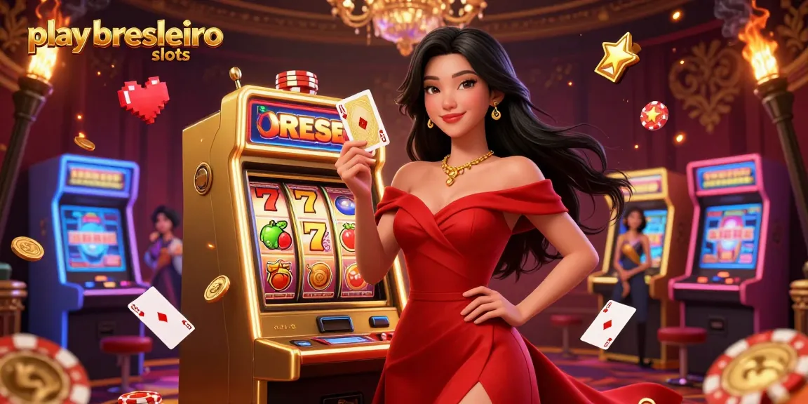 Play brasileiro slots with vibrant characters and dynamic casino elements in a stunning 3D illustration.