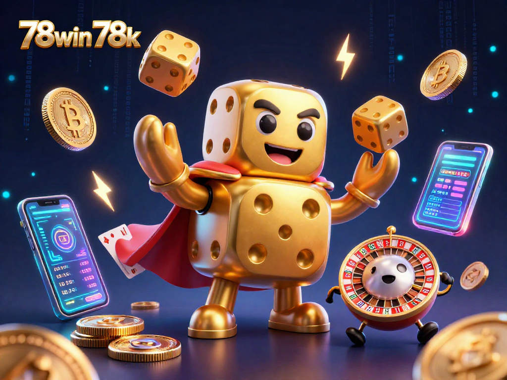 Engage with the colorful world of 78win 78k showcasing dynamic casino characters and elements.