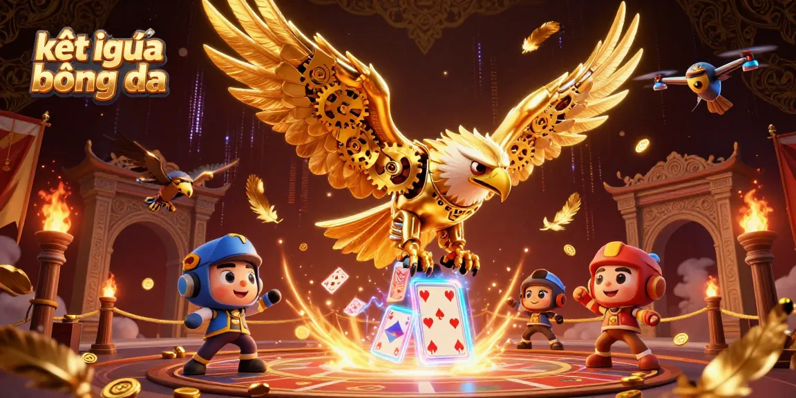 Experience kết quả bóng đá with dynamic 3D illustration showcasing sports and gaming elements.