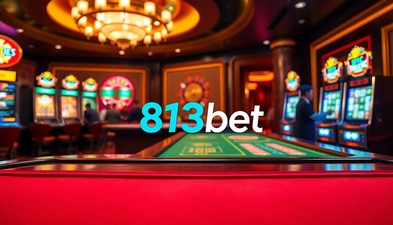 Experimente uma jogabilidade emocionante no luxuoso cassino da 813bet, com elementos de jogo vibrantes.
