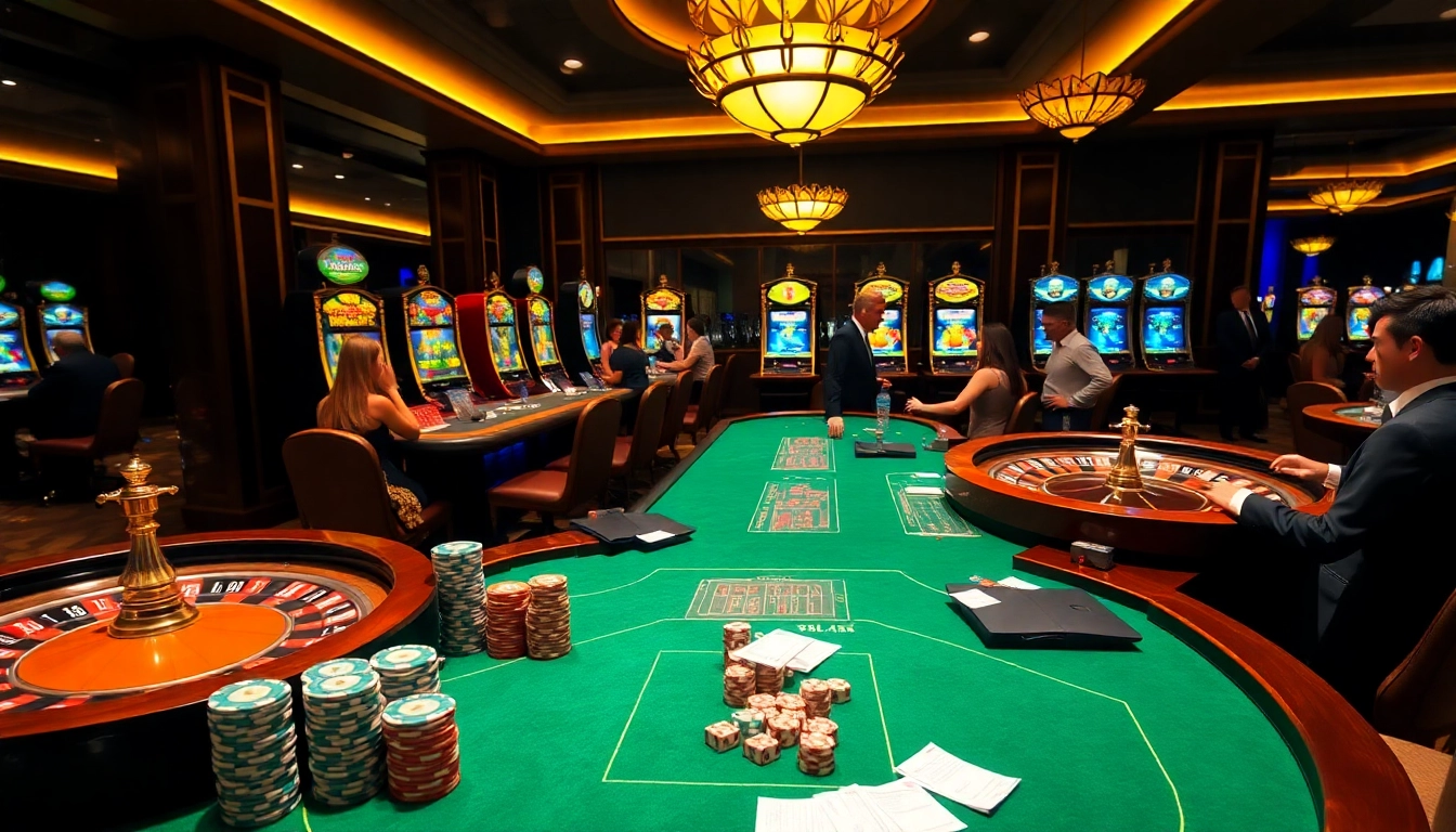 Experience the thrill of gambling at mb66 with vibrant casino tables and engaging gameplay.