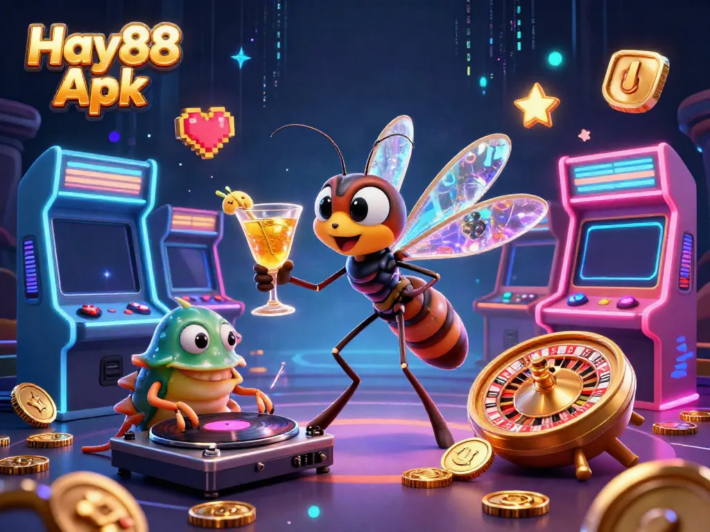 Engage with Hay88 Apk featuring lively casino characters and vibrant gaming elements in action.