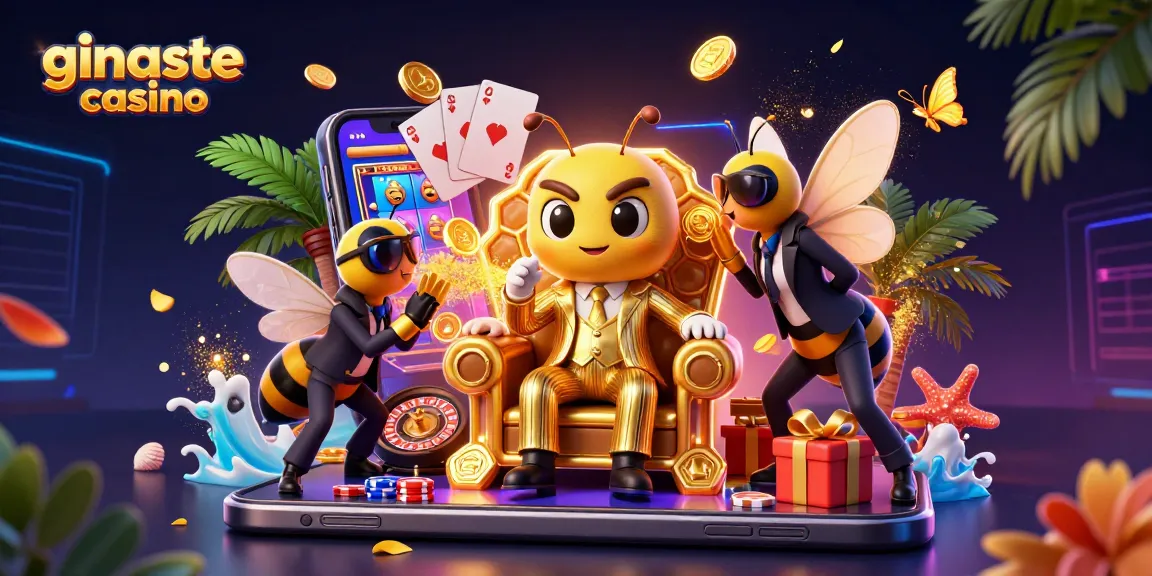 Engage with ginaste casino's exciting world of games in a vibrant, dynamic scene.
