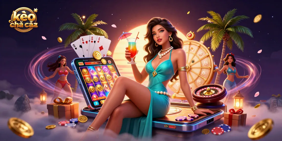 Bet on kèo nhà cái surrounded by vibrant gambling elements, showcasing exciting online betting.