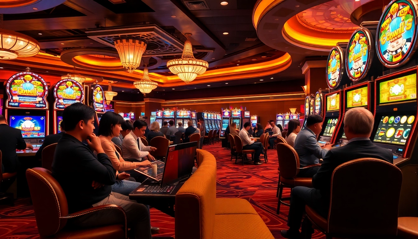 Découvrez un casino fiable en ligne avec des lumières vives et des machines à sous attrayantes.