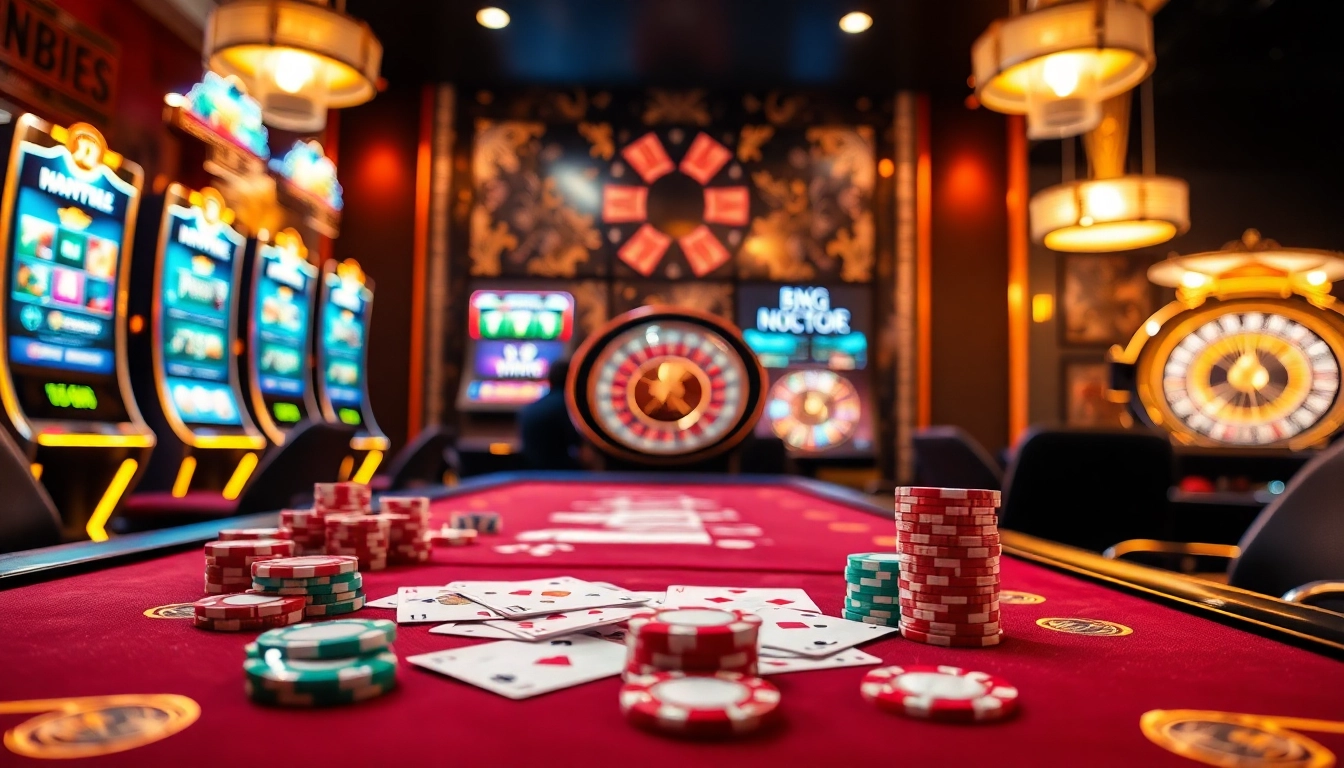Experience thrilling online gaming at https://nk88.diy/ with dazzling casino tables and slot machines.