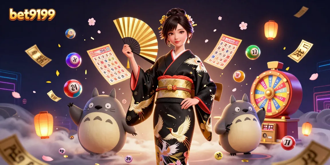 Experience betting excitement at bet9199 with a vibrant 3D scene featuring dynamic gambling elements.