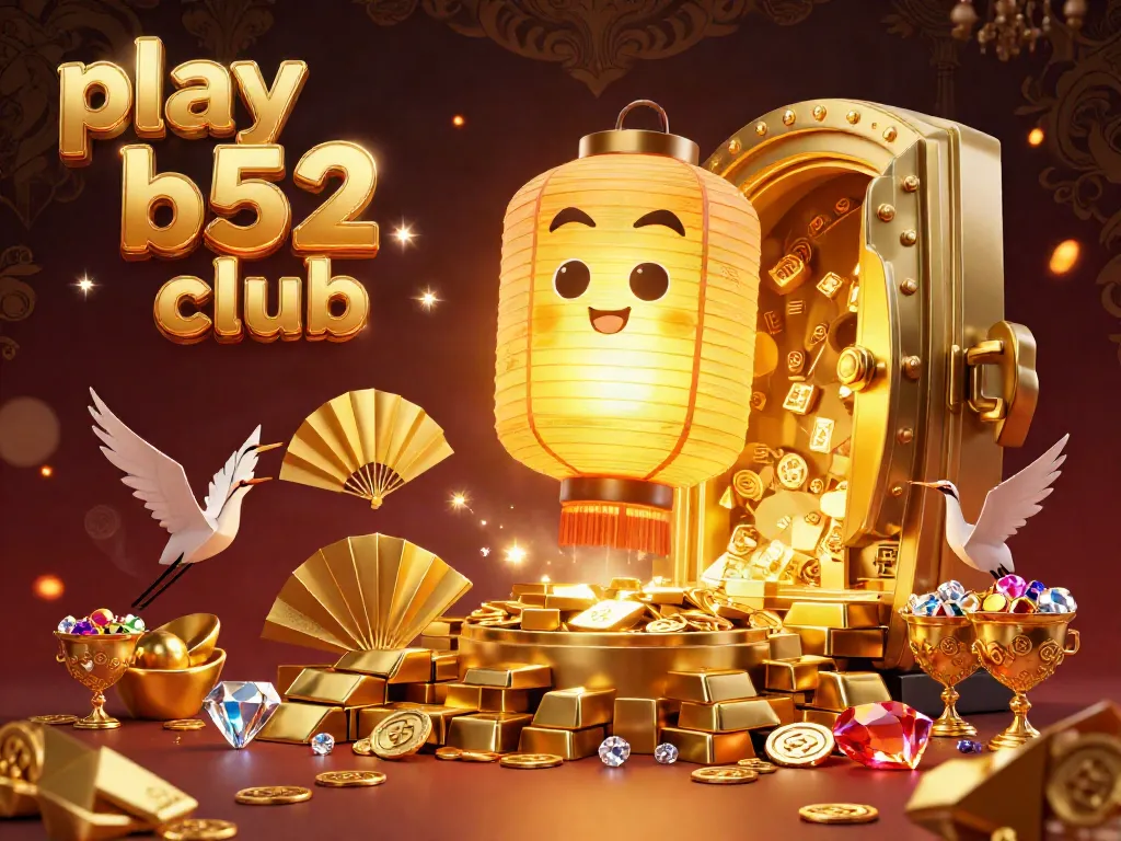 Engage in thrilling gameplay at play b52 club with vibrant characters and riches floating in an immersive casino atmosphere.
