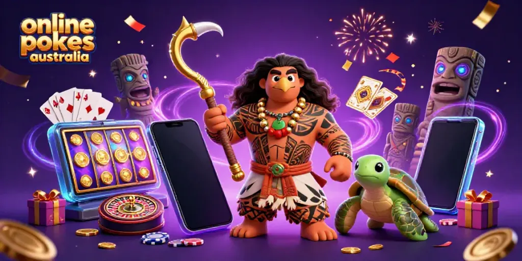Engage with vibrant online pokies Australia featuring a majestic hawk, turtle sidekick, and dynamic gaming elements.