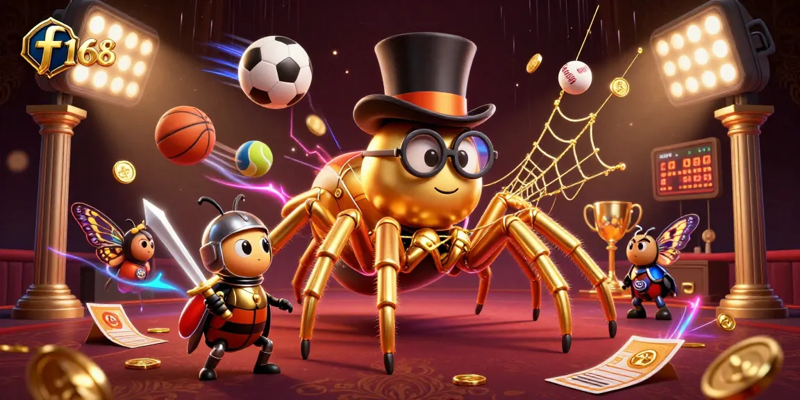 Experience thrilling gameplay at f 168 with vibrant 3D characters and dynamic casino elements.