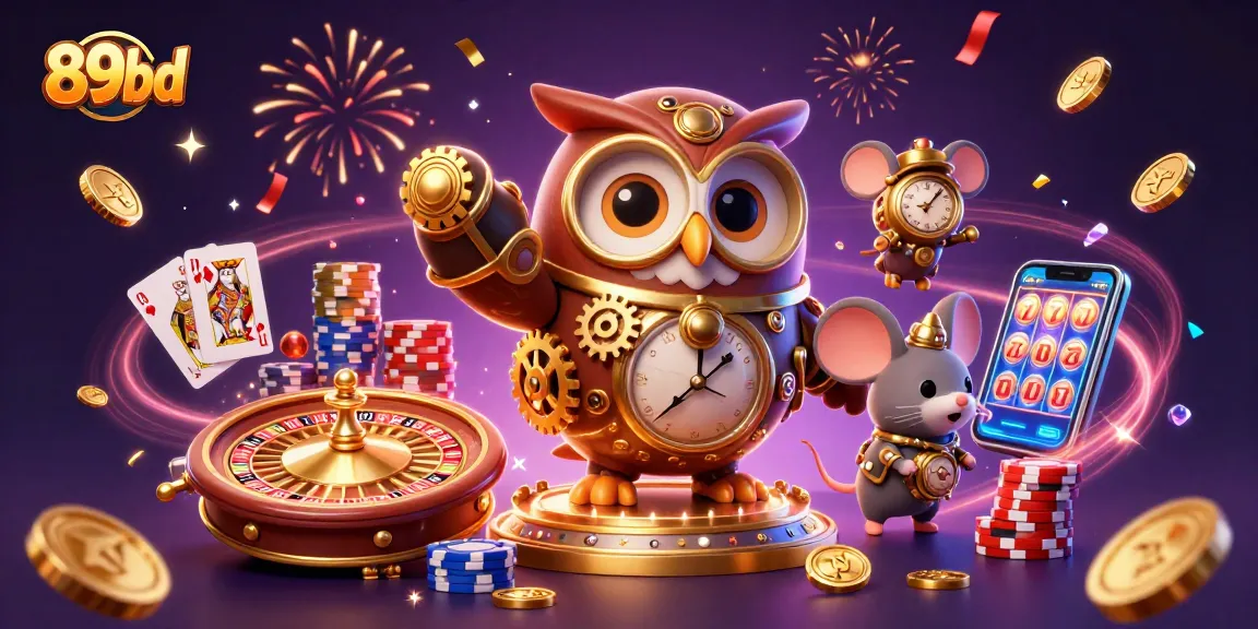 89bd brings thrilling casino adventures with a time-traveler owl and dazzling game elements.