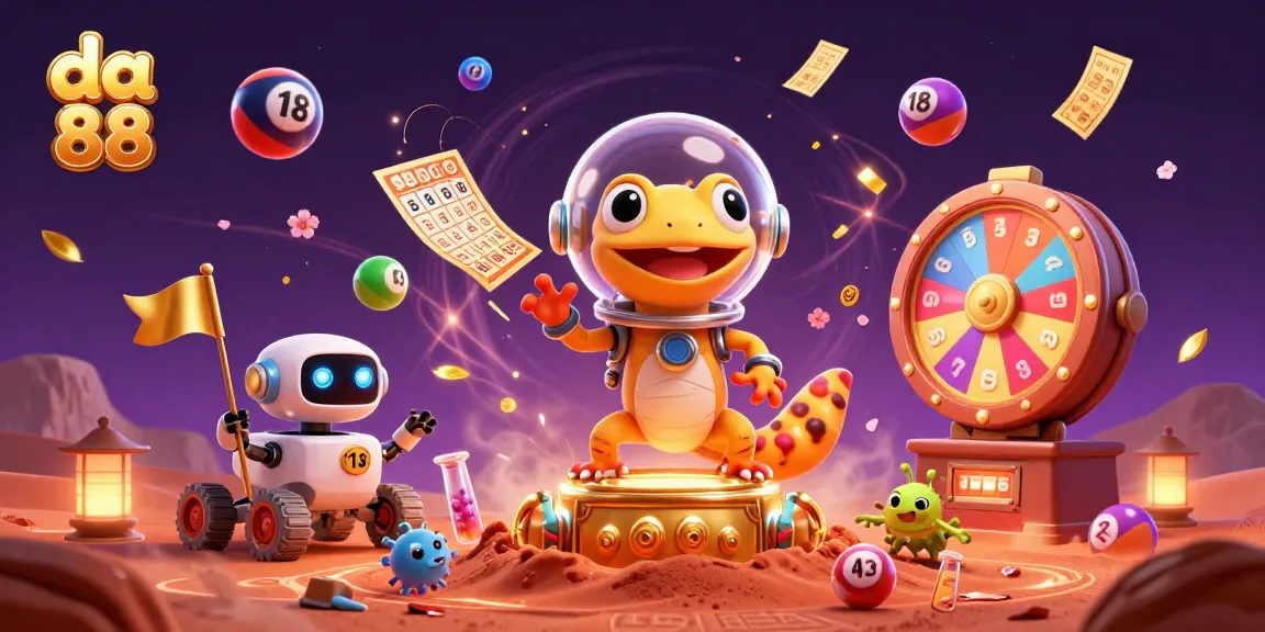Experience excitement at da 88 with a unique Martian-themed casino adventure amidst vibrant game elements.