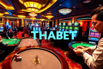 Players enjoy a dynamic gaming experience at THABET casino, showcasing excitement and professionalism.